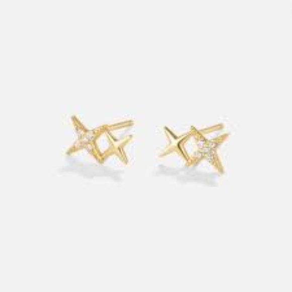 Midnight Magic Studs - Gold - Picture 1 of 7
